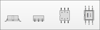 SMP31 Series Pressure Sensor Mechanical Outline Drawing SMT