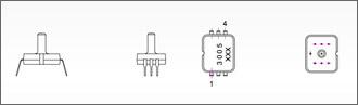 SPD34 Series Gage Pressure Sensor Mechanical Outline Drawing