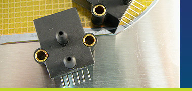 STX13 Series Compensated Amplified Pressure Sensor with bolt holes for mounting for low pressure and differential pressure